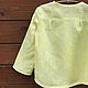 Рубашка из натурального лимонного льна с длинным рукавом. Блузки и рубашки. JANE STORY organic wear. Ярмарка Мастеров.  Фото №4