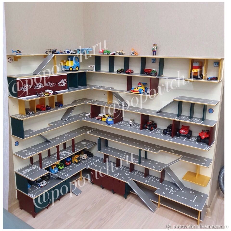 Детская игрушка парковка и гараж для машинок в интернет-магазине Toyway
