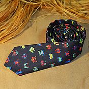 Яркий галстук Узоры! Стильный галстук - лучший мужской аксессуар