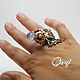 The ring on the whole finger: Thistle with cold enamel. All finger ring. Sergej Dementjev (desef). My Livemaster. Фото №4