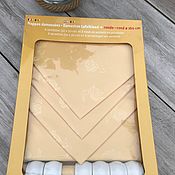 Винтаж handmade. Livemaster - original item Tablecloth with napkins and rings, Germany. Handmade.