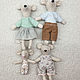 Семья мышек (типа maileg), Мягкие игрушки, Северодвинск,  Фото №1