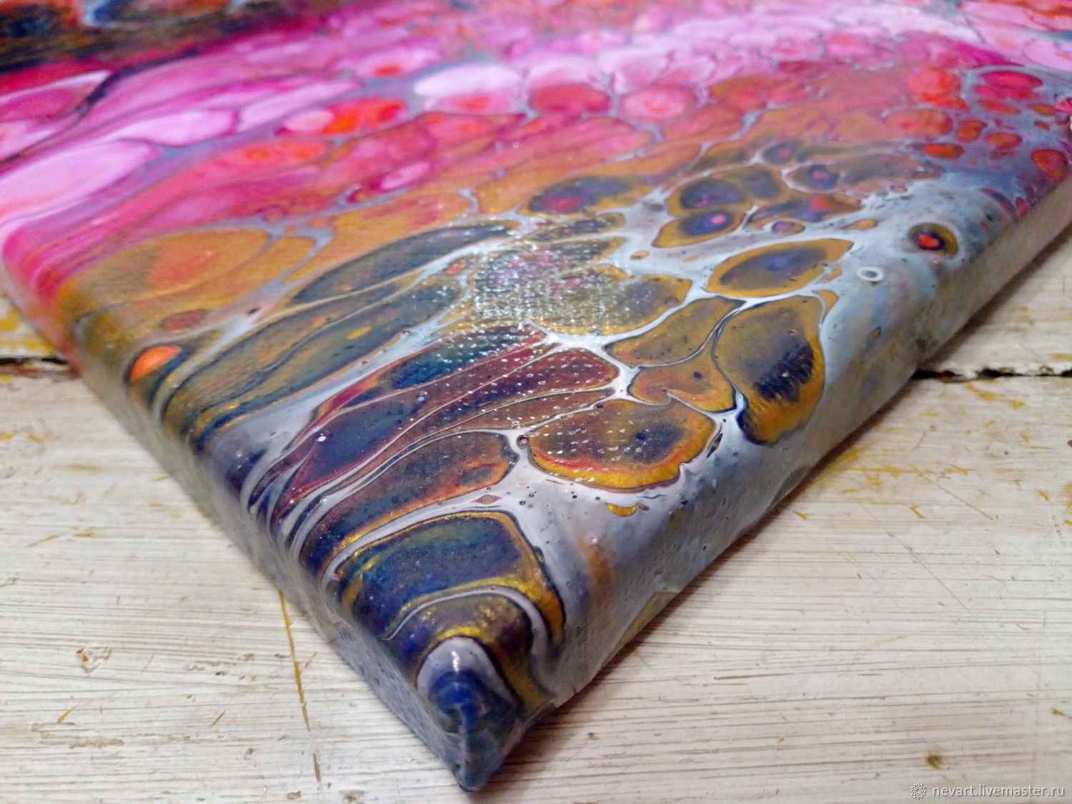 Интерьерная картина акрилом абстракция "Любовь и нежность" в интернет ...