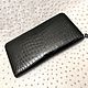 Order Men's crocodile leather clutch, zipped, in black. SHOES&BAGS. Livemaster. . Clutches Фото №3