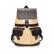 Сумки и аксессуары handmade. Livemaster - original item Backpacks: Women`s leather backpack brown beige Vianne Mod. R. 12-652-. Handmade.