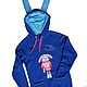 Rabbit blue hoodie New Year's gift, hoodie with ears on the hood. Sweater Jackets. Lara (EnigmaStyle). My Livemaster. Фото №5