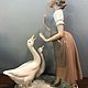 Заказать Винтаж: Nao Lladro. Испания. «Девочка с гусями». Sad365. Ярмарка Мастеров. . Статуэтки винтажные Фото №3