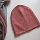 Order Double merino hat with coral sequins. Scarfland. Livemaster. . Caps Фото №3