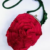 Сумки и аксессуары handmade. Livemaster - original item Shoulder Bag: Rose Wool bag. Handmade.