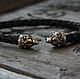 Bracelet made of genuine leather Bear. Bead bracelet. MintTiger. Online shopping on My Livemaster.  Фото №2