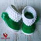 Knitted baby booties Boots with knobs. Babys bootees. Baby Slipper - Hand Made Booties (baby-shoe). Online shopping on My Livemaster.  Фото №2