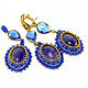 A set of ' Cornflower favorite color', Jewelry Sets, Moscow,  Фото №1