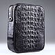 Мужская сумка через плечо из кожи крокодила IMA0762B1. Мужская сумка. CrocShop товары из экзотической кожи. Интернет-магазин Ярмарка Мастеров.  Фото №2