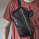 Bag on the belt genuine leather, Waist Bag, Moscow,  Фото №1