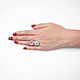 Кольцо с кварцем, золотое кольцо с двумя камнями, мятный сиреневый. Кольца. Irina Moro (Ирина Моро украшения). Ярмарка Мастеров.  Фото №5