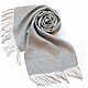 Linen grey scarf, Scarves, Samara,  Фото №1