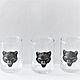 A set of stacks for three 'WOLVES' in box (stack of wolf hunters). Shot Glasses. Souvenirs for hunters and fishermen. Online shopping on My Livemaster.  Фото №2