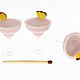 Checoart y la comida: Cóctel de piña rosa. Doll food. Miniaturefood (Natalia Makarevich). Ярмарка Мастеров.  Фото №4