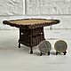 Wicker table for dolls - dollhouse furniture 1:12. Doll furniture. kotomka-nv. My Livemaster. Фото №5