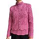 Set of women's jacket and top Delicate fuchsia, hand-knitted, half-wool. Sweater Jackets. SIBERIA COOL (knitting & painting) (Siberia-Cool). Online shopping on My Livemaster.  Фото №2