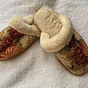 Обувь ручной работы handmade. Livemaster - original item Women`s sheepskin slippers 39. Handmade.
