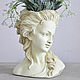 Bust vase Antique Girl Moss Aged Concrete vase-head. Figurines. Decor concrete Azov Garden. My Livemaster. Фото №5