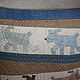 Подушка диванная "Собачки" из джинсовой ткани, хлопка и льна. Подушки. Cuteshop. Интернет-магазин Ярмарка Мастеров.  Фото №2