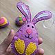Сувенир на Пасху из фетра "Яркий праздник 1" (3 предмета). Игрушки. Felty Love: игрушки и декор из фетра. Ярмарка Мастеров.  Фото №4