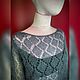 Свитер паутинка из мохера. Свитеры. Knitwork_room (Вязаные вещи в наличии и под заказ). Интернет-магазин Ярмарка Мастеров.  Фото №2