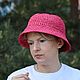 Шляпа из рафии, Женская соломенная шляпа - панама. Шляпы. Belkahats / Шапки, медведи / Мария. Ярмарка Мастеров.  Фото №10