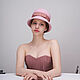 Заказать  классический клош "Розовое ветер". EDIS | дизайнерские шляпы Наталии Эдис. Ярмарка Мастеров. . Шляпы Фото №3
