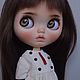 Кукла Блайз (Blythe Doll) custom, ooak doll, с коричневыми волосами. Шарнирная кукла. Blythe Dolls by Elena Khromova. Ярмарка Мастеров.  Фото №4