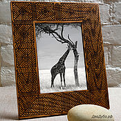 Сувениры и подарки handmade. Livemaster - original item Photo frame brown. Handmade.