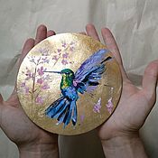 Картины и панно handmade. Livemaster - original item Oil painting Hummingbird. Handmade.