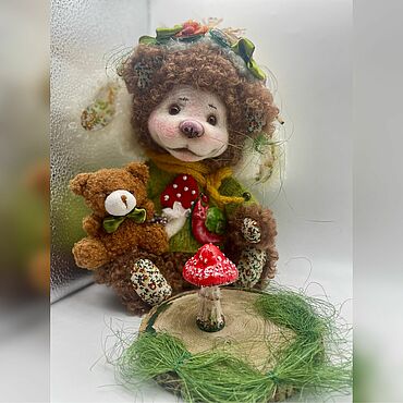 Куклы и игрушки ручной работы. Ярмарка Мастеров - ручная работа Коллекционный мишка : «Буба».. Handmade.