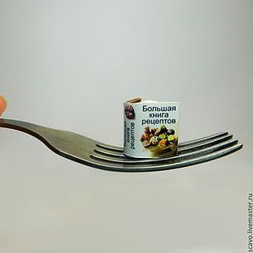 Куклы и игрушки ручной работы. Ярмарка Мастеров - ручная работа Кулинарные миникниги. Handmade.