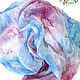 Order Romantic shawl, pink and blue-batik. studiya. Livemaster. . Shawls1 Фото №3