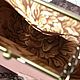 Кожаная сумка на фермуаре "Почти Versaсe". Сумка с фермуаром. Al-Len - кожевенная мастерская. Интернет-магазин Ярмарка Мастеров.  Фото №2