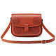 Women's leather bag 'Carmen' (red), Messenger Bag, St. Petersburg,  Фото №1