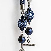 Украшения handmade. Livemaster - original item Lariat of beads Southern night. Handmade.