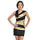 Order Knitted dress on one shoulder 'Golden Panther'. NATALINI. Livemaster. . Dresses Фото №3