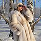 Fur coat Arctic Fox SAGA FURS(Shadow Island). Fur Coats. Zimma. Online shopping on My Livemaster.  Фото №2