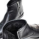 Order Men's ankle boots, made of genuine leather, with fur, with brogation. SHOES&BAGS. Livemaster. . Ankle boot Фото №3