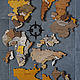  Карта мира из фанеры. Карты мира. Forester-vg. Интернет-магазин Ярмарка Мастеров.  Фото №2