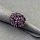 Редкое кольцо с аметистами 4,83 ct и иолитами 2,75 ct, Кольца, Уфа,  Фото №1