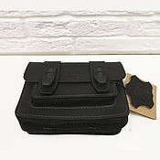 Сумки и аксессуары handmade. Livemaster - original item Bag for strap (borsetta) black leather. Handmade.