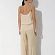 Beige silk trousers. Pants. Boudoirwedding. Online shopping on My Livemaster.  Фото №2