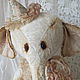 Слон "Франсуа"  Серия "Шебби". Мягкие игрушки. Vintage bears Фоменко Ольга. Ярмарка Мастеров.  Фото №6