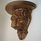 Order Carved wall console shelf Lev. Carved decor. Livemaster. . Sculpture Фото №3