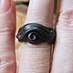 A ring carved of black wood. Rings. Woollywood_woodcarving. My Livemaster. Фото №5